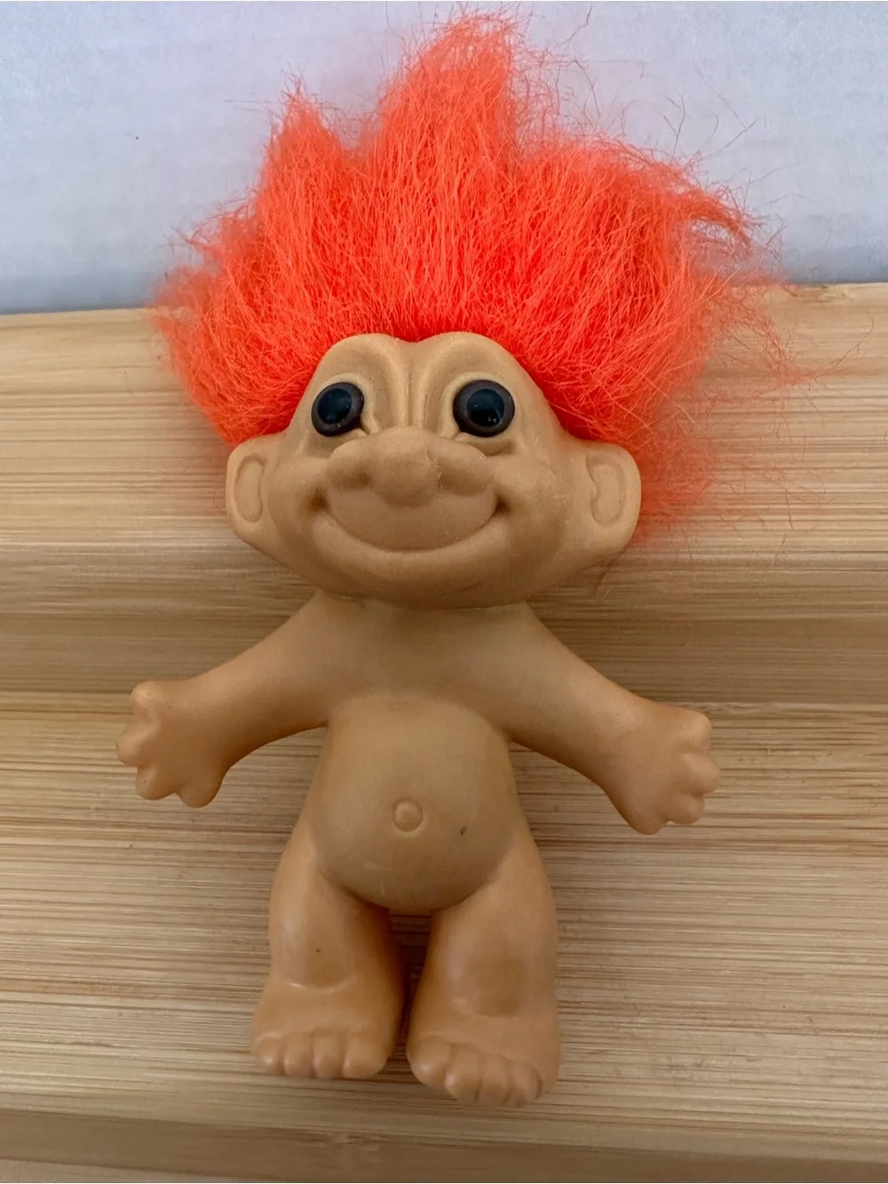 Vintage Russ Mini Troll Dolls with Green, Rainbow, and Orange Hair Set of 3 #11